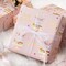 Birthday Cake Wrapping Paper Roll – 17” x 33 ft, Pink Pastel Cake & Candle Design with Gold Foil Shine for Birthdays, Weddings, Bridal Showers & Holidays (Pink Cake)